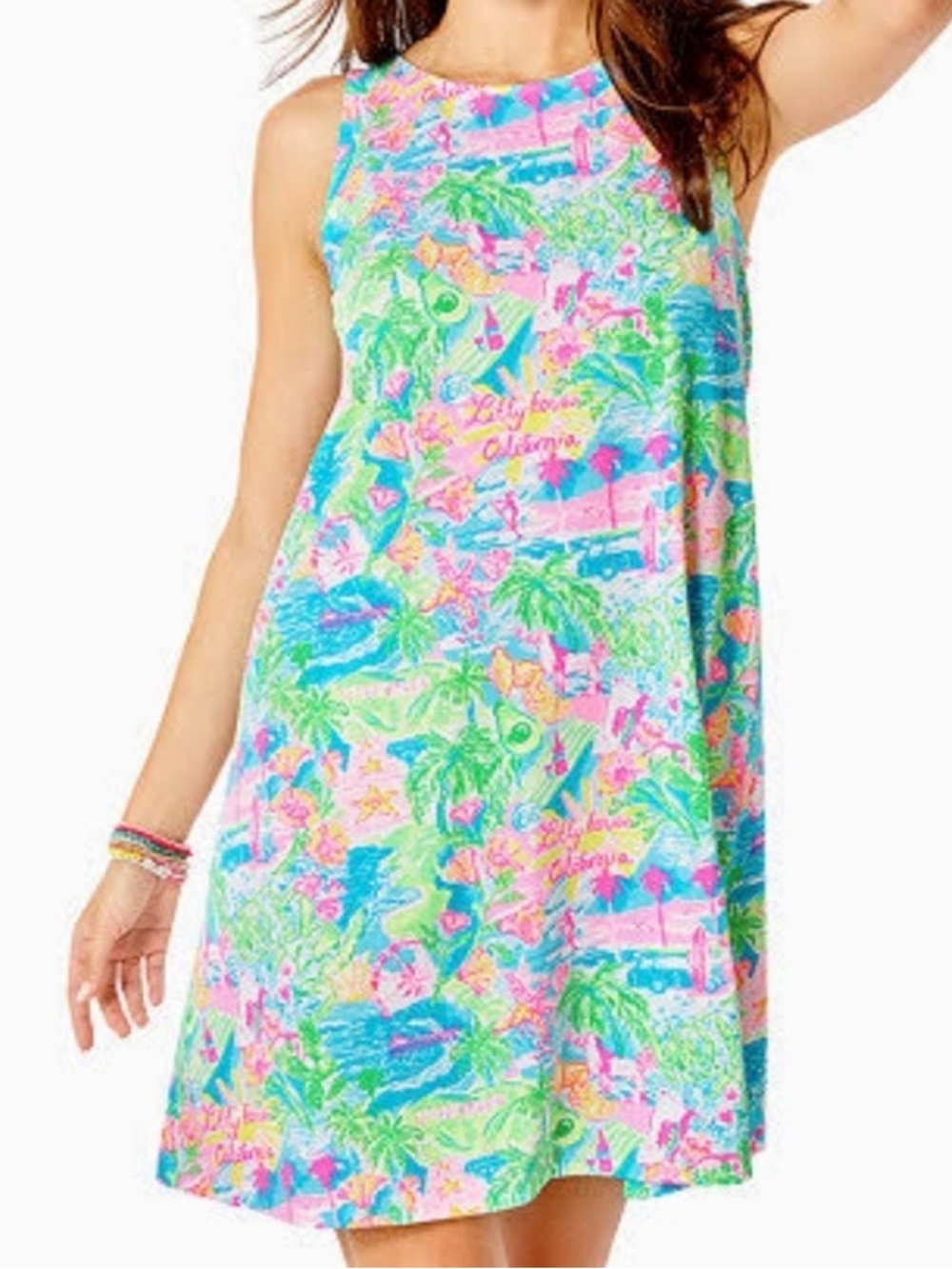 NWT Lilly Pullitzer Kristen Swing Dress Lilly Loves California Size XL